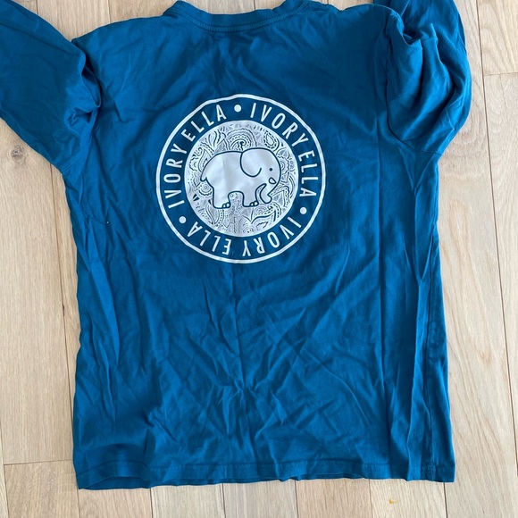 Ivory Ella Long Sleeve T-Shirt Womens Blue - Medium - Picture 3 of 3